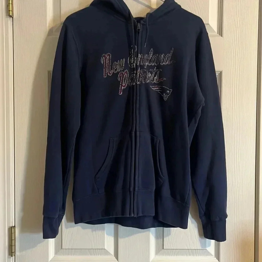 New England Patriots Zipper Hoodie - Size Small